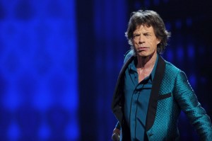 Mick Jagger during a performance. (Credit: CBS)