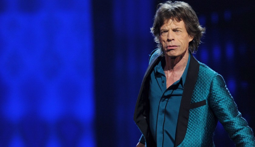 Mick Jagger during a performance. (Credit: CBS)