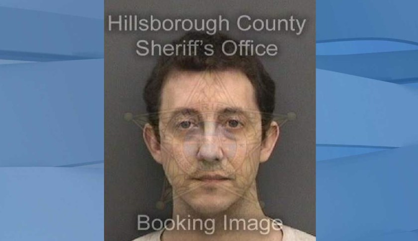 Mugshot of Thomas Hill, 40. (Credit: Hillsborough County Sheriff’s Office)