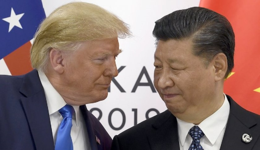 President Donald Trump, left, meets with Chinese President Xi Jinping during a meeting on the sidelines of the G-20 summit in Osaka, Japan, Saturday, June 29, 2019. (AP Photo/Susan Walsh)