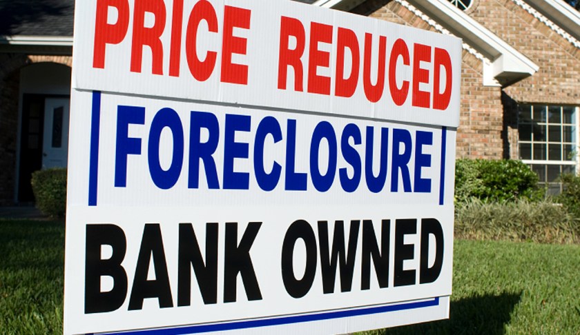 Sign showing a foreclosure property. (Credit: CBS News)