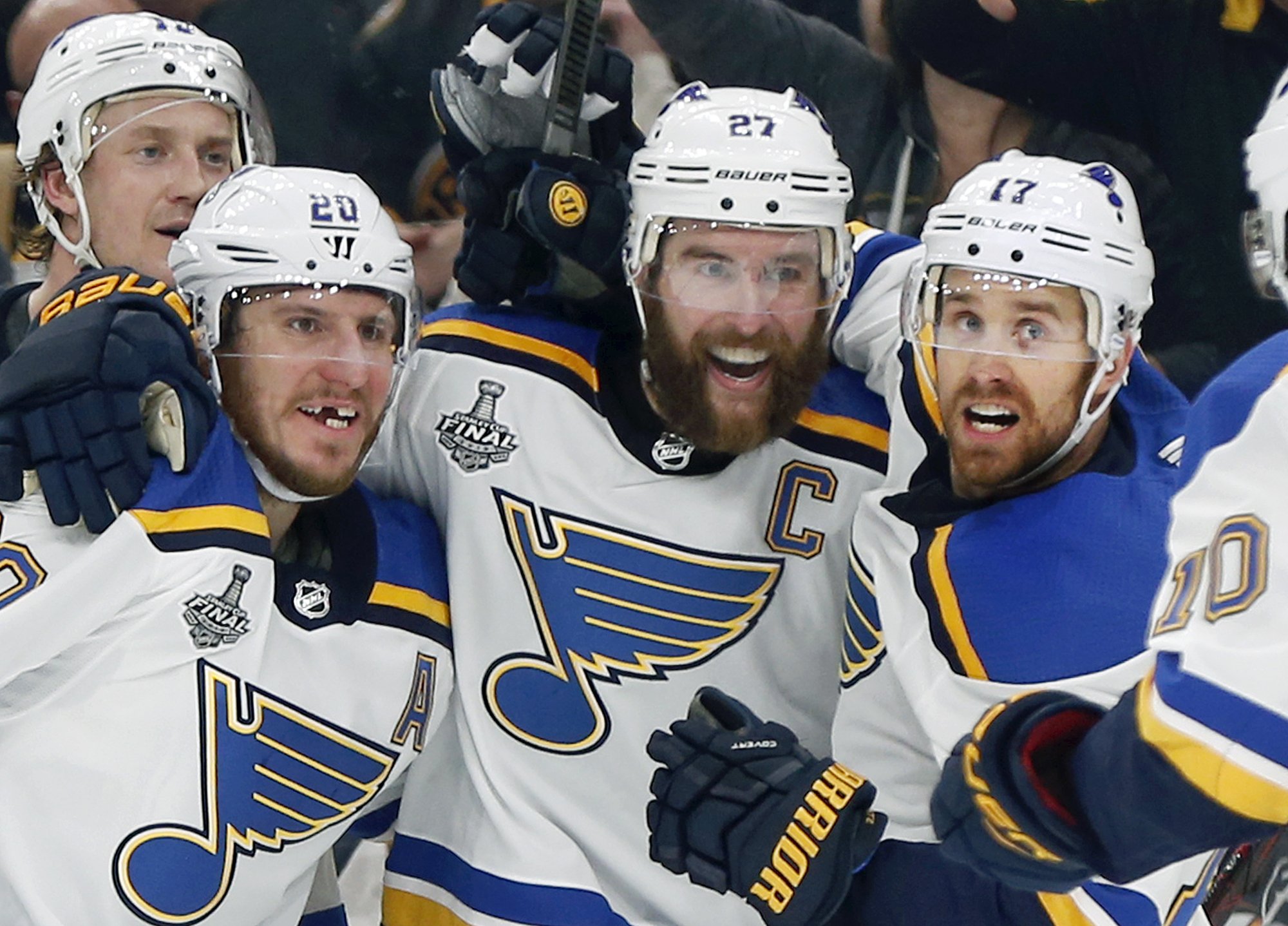 St. Louis Blues raise the Stanley Cup for the first time in
