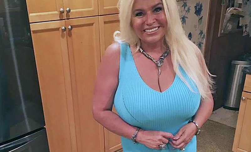 FILE - This 2017 photo provided by Mona Wood-Sword shows Beth Chapman in Honolulu. Chapman, the wife and co-star of "Dog the Bounty Hunter" reality TV star Duane "Dog" Chapman, died on Wednesday, June 26, 2019. Wood-Sword, a family spokeswoman, said in a statement that Chapman died early Wednesday at Queen's Medical Center in Honolulu after an almost 2-year battle with cancer. She was 51. (Mona Wood-Sword via AP, File)