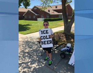 Boy selling drinks in Utah. (Credit: Brigham City Police Department)Boy selling drinks in Utah. (Credit: Brigham City Police Department)