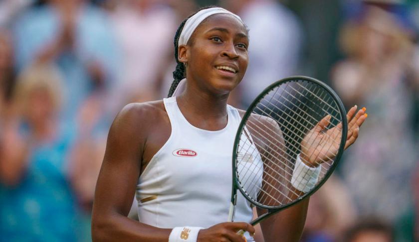 Coco Gauff's Cinderella story comes to an end with loss to Simona Halep in straight sets. (Credit: CBS Sports)