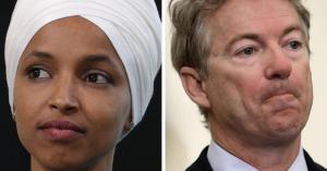 Rand Paul offers to help pay to fly Ilhan Omar back to Somalia. (Credit: CBS News)