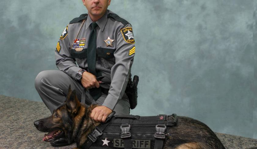 Sgt. William Gifford and K9 Titan. (Credit: Collier County Sheriff's Office)