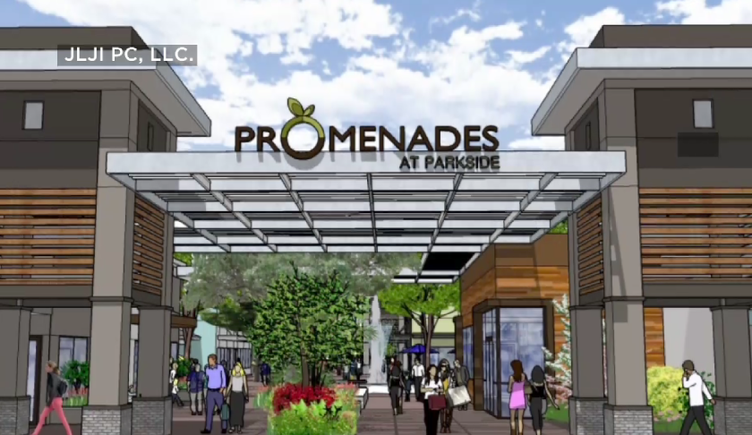 Sketch of the new Promenades at Parkside. (Credit L JLJI PC, LLC)