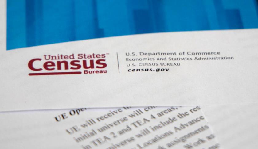 The 2020 Census Operational Plan compiled by the U.S. Census Bureau, part of the Department of Commerce. (AP Photo/Jon Elswick)