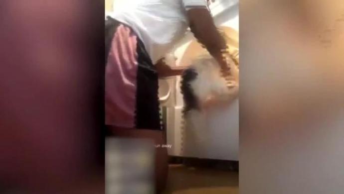 A disturbing video shows a Texas teenager putting a small dog into a dryer and then laughing as she turned it on. The girl live-streamed her actions on Instagram Live. (Credit: CBS Local/CNN)