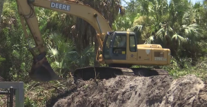 FILE: Construction along the Four Mile Cove Ecological Preserve. (Credit: WINK News/FILE)