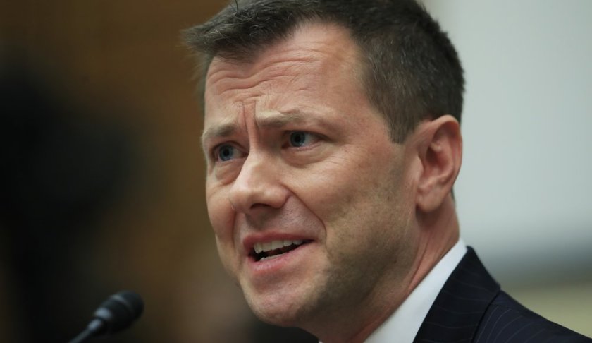 FILE - In this July 12, 2018, file photo, then-FBI Deputy Assistant Director Peter Strzok, testifies before a House Judiciary Committee joint hearing on "oversight of FBI and Department of Justice actions surrounding the 2016 election" on Capitol Hill in Washington. Strzok, who wrote derogatory text messages about Donald Trump, filed a lawsuit Tuesday charging that the bureau caved to “unrelenting pressure” from the president when it fired him. (AP Photo/Manuel Balce Ceneta)