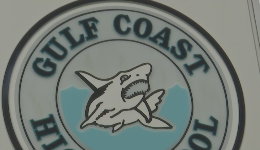 Seal of Gulf Coast High School in Collier County. (Credit: WINK News)