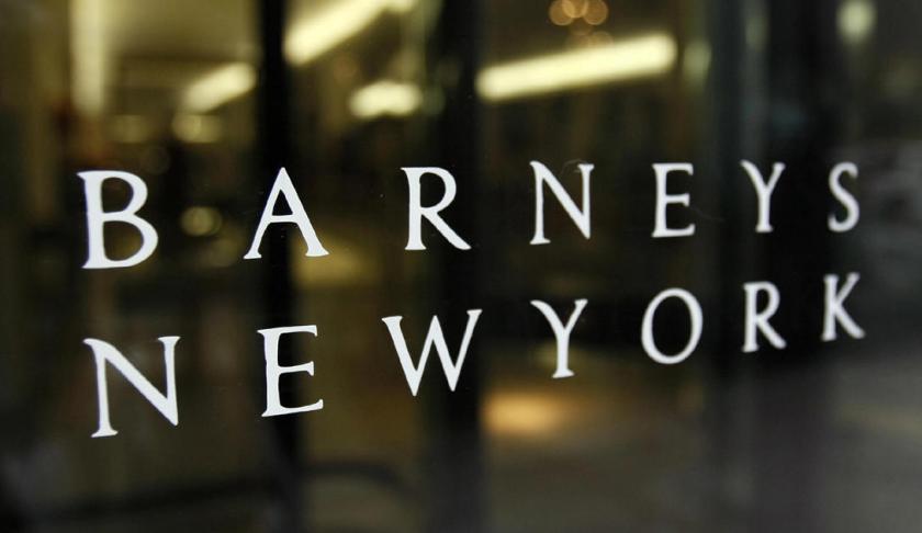Sign for Barneys New York. (Credit: CBS News)