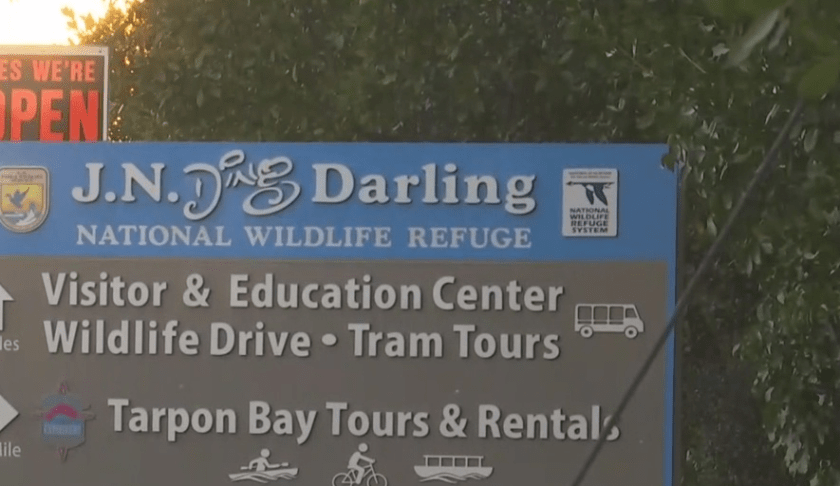 Sign for J.N. Ding Darling National Wildlife Refuge. (Credit: WINK News)