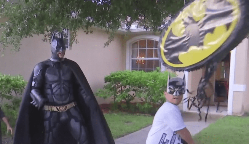 Finalist for Lee County Officer of the Year turns sick kids into superheroes. (Credit: WINK News