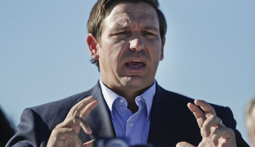 FILE - In this Jan. 29, 2019 file photo, Gov. Ron DeSantis speaks about his environmental budget at the Everglades Holiday Park during a new conference in Fort Lauderdale, Fla. Russian hackers gained access to voter databases in two Florida counties ahead of the 2016 presidential election, DeSantis said at a news conference Tuesday, May 14. DeSantis said the hackers didn’t manipulate any data and the election results weren’t compromised. He and officials from the Florida Department of Law Enforcement were briefed by the FBI and Department of Homeland Security on Friday, May 10. (AP Photo/Brynn Anderson, File)