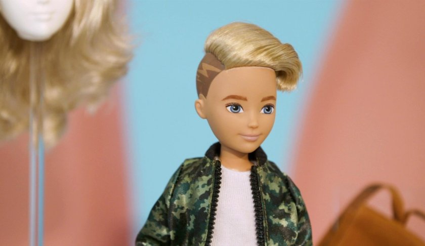 The doll kits offer both feminine and masculine-presenting options for hair, clothes and accessories. (Credit: CNN)