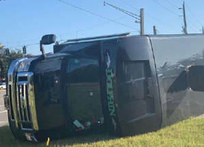 Rollover bus. (Credit: WINK News)