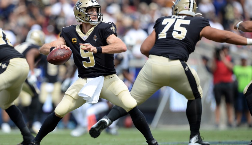 Saints quarterback has shorter recovery with North Naples medical device. (Credit: CBS Sports)