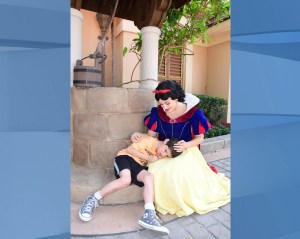 A mother from New Jersey wrote an emotional letter to Disney this month, praising one of their princesses and how she handled an interaction with a boy with autism. (Credit: CBS News via Lauren Bergner)