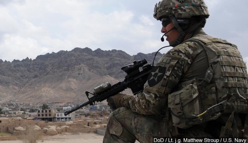 U.S. Army soldier providing security. (Credit: MGN)