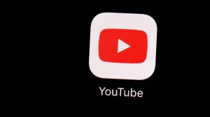 YouTube logo. (Credit: AP)