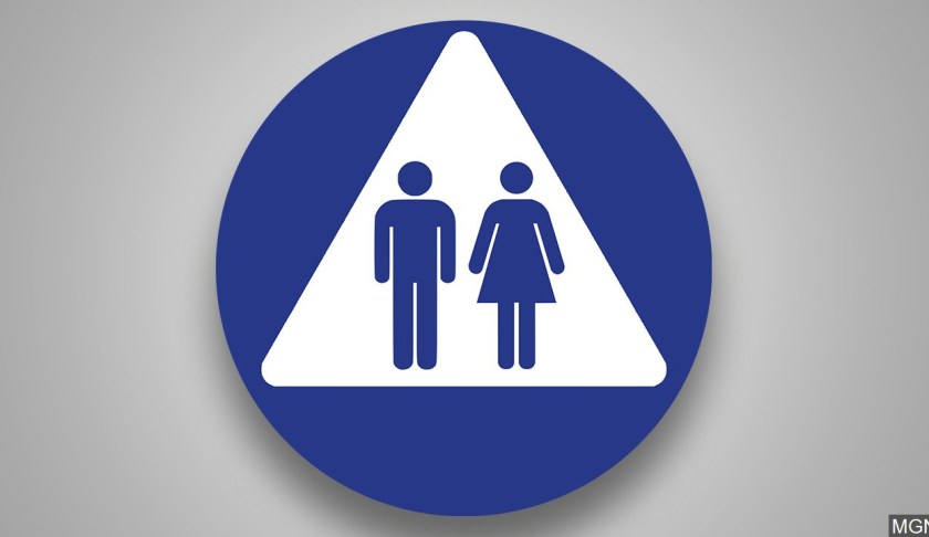 Bathroom Sign symbol illustration. (Credit: MGN)