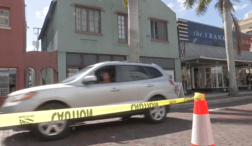 Downtown Fort Myers building likely to be demolished Tuesday evening. (Credit: WINK News)