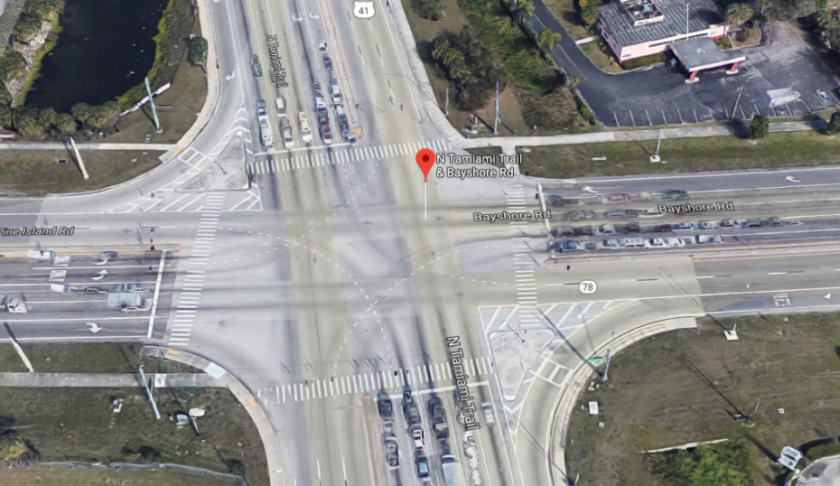 Site of the SR-78 and US-41 crash Saturday evening. (Credit: Google Maps)