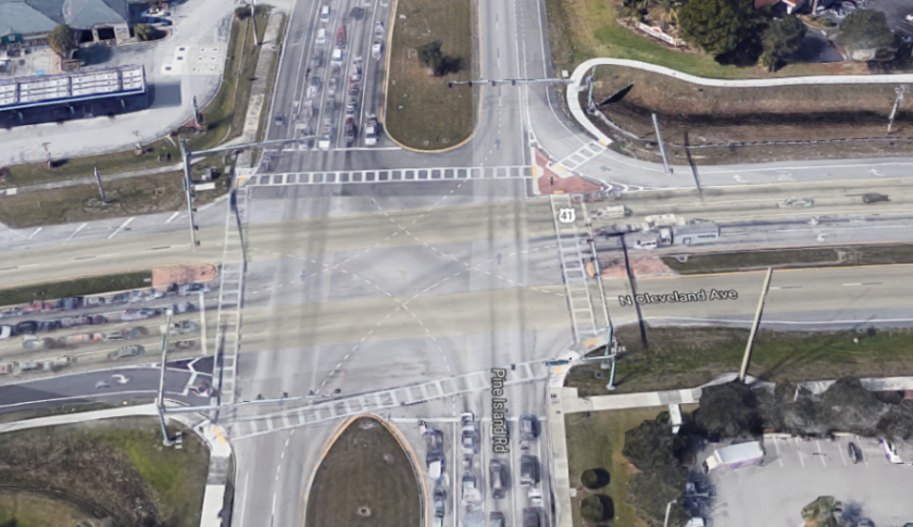 Site of the crash in North Fort Myers. (Credit: Google Maps)