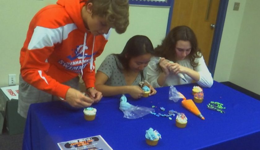 The trio said giving back is a piece of cake or in this case, a cupcake. (Credit: WINK News)
