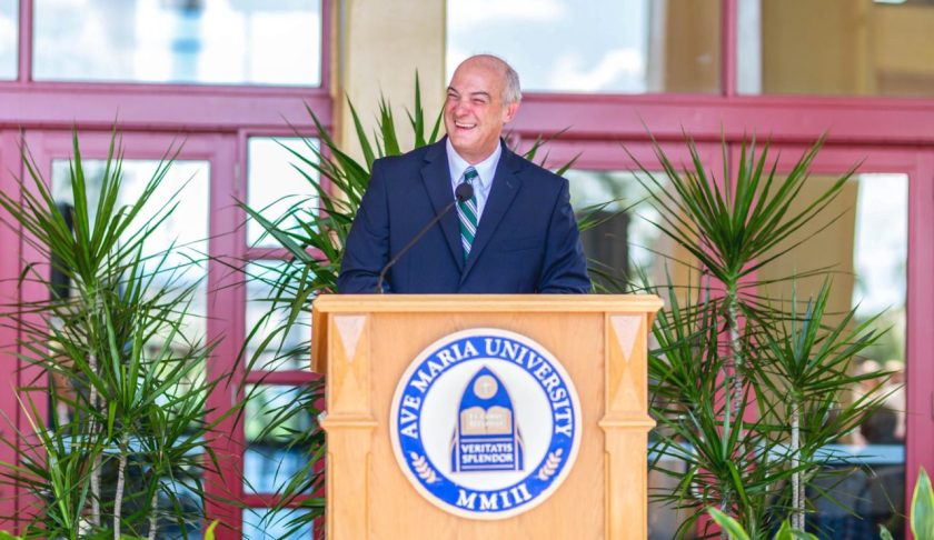 Ave Maria University names Christopher Ice as its new president. (Credit: Ave Maria University Facebook)