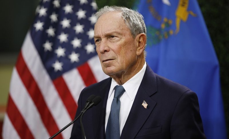 FILE - In this Feb. 26, 2019, file photo, former New York City Mayor Michael Bloomberg speaks at a news conference at a gun control advocacy event in Las Vegas. Tennessee’s top election officials say Bloomberg has requested a petition that would require securing 2,500 signatures from registered voters in less than a month if he wants to qualify for the state’s Democratic presidential primary ballot. The secretary of state’s office confirmed Wednesday, Nov. 13, that Bloomberg requested the ballot petition earlier this week. (AP Photo/John Locher, File)