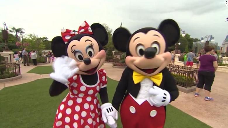 Mickey and Minnie Mouse. (Credit: CNN)