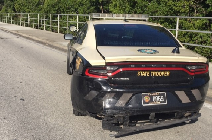 Crash involving Michelson Fleurant, 35, on Wednesday afternoon. (Credit: FHP)