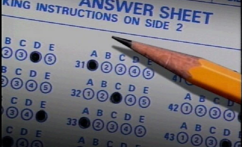 Standardized test. (Credit: CBS News)