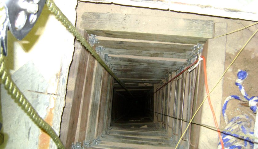 FILE: Drug tunnel found on the U.S. Mexico border. (Credit DEA/FILE)