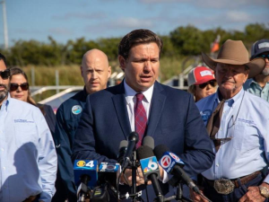 Gov. Ron DeSantis announced Wednesday the state has an option agreement to buy 20,000 acres that Kanter Real Estate LLC owns in western Broward County. (Credit: The News Service of Florida)