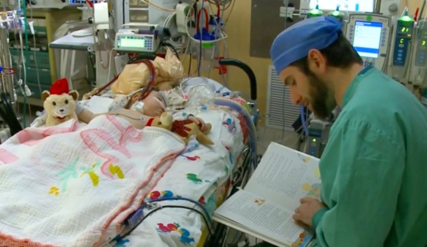 Hospital worker who reads to children fighting for life seeks book donations. (Credit: CBS Iowa)