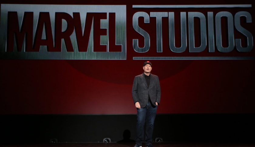 ANAHEIM, CALIFORNIA - AUGUST 24: President of Marvel Studios Kevin Feige took part today in the Walt Disney Studios presentation at Disney’s D23 EXPO 2019 in Anaheim, Calif. (Photo by Jesse Grant/Getty Images for Disney)