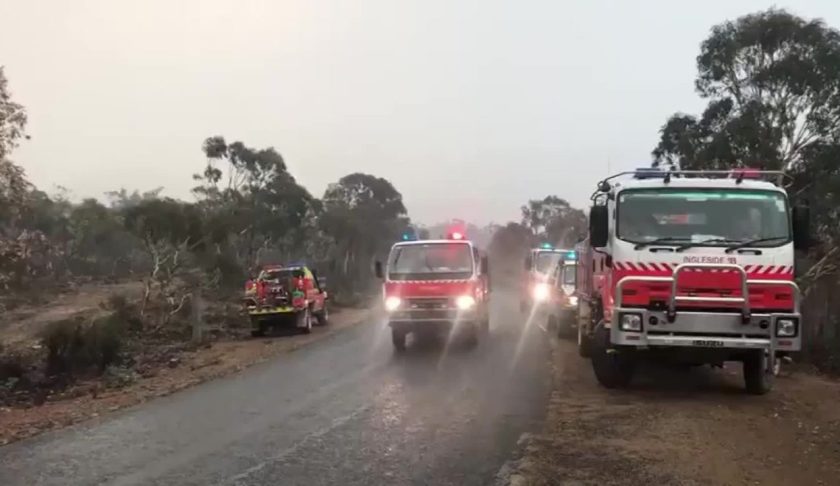 Severe thunderstorms are pelting some regions of Australia suffering from historic wildfires with powerful rain and large hail. (Credit: CNN)