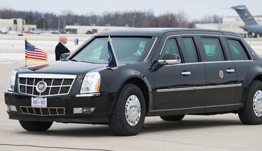 Fox News' John Roberts reported that Mr. Trump will take a lap at the race in the Beast, the presidential limo. (Credit: CBS News)