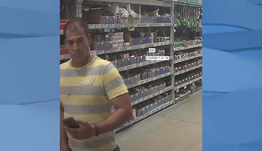 Suspect in home improvement store thefts. (Credit: SWFL Crime Stoppers)