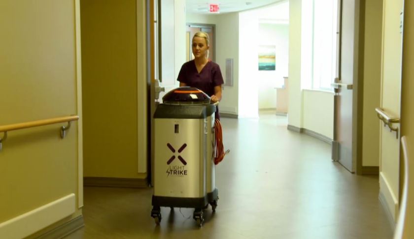 Wendy, the Xenex UV robot. (Credit: WINK News)