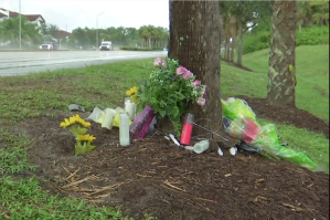 roadside memorial for victims