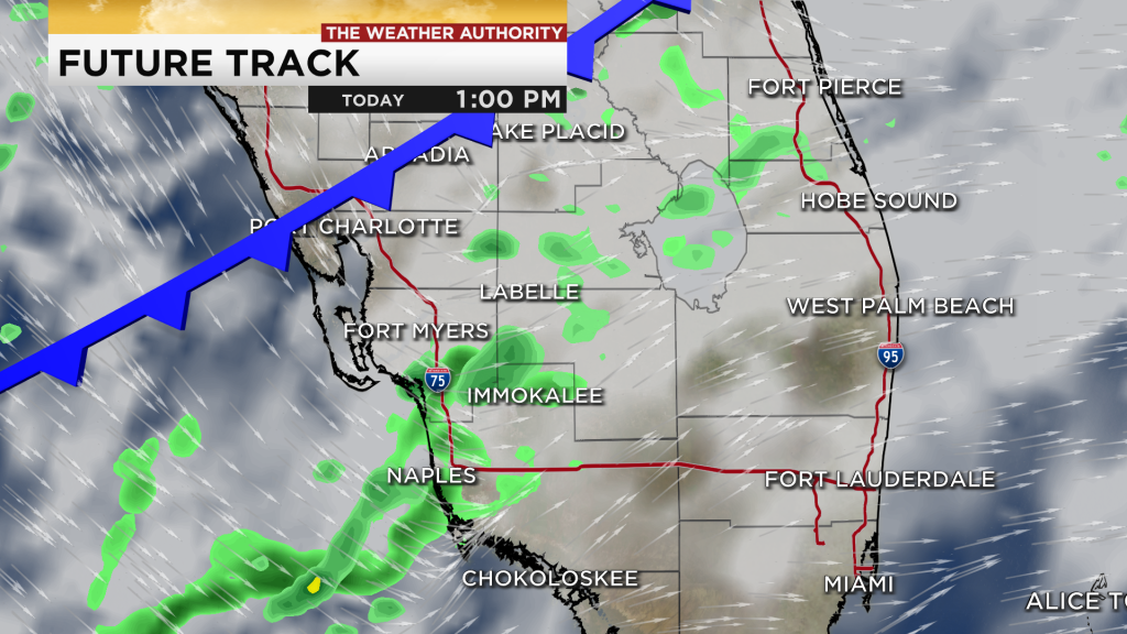 Two rounds of rain to start off the week across SW Florida