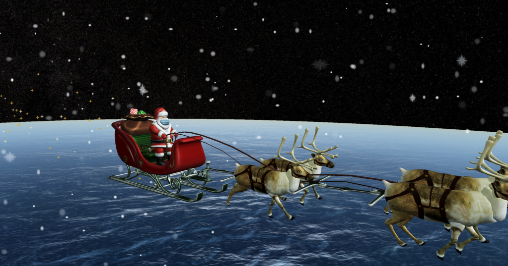 WATCH: NORAD is tracking Santa, and he’s wearing a mask