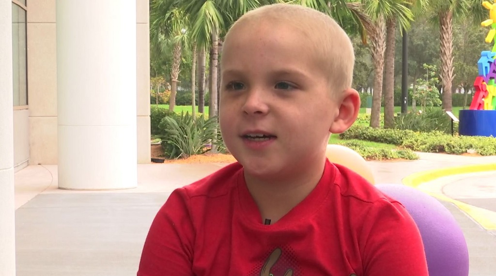 Child cancer patient donates toys to other children in hospitals for Christmas