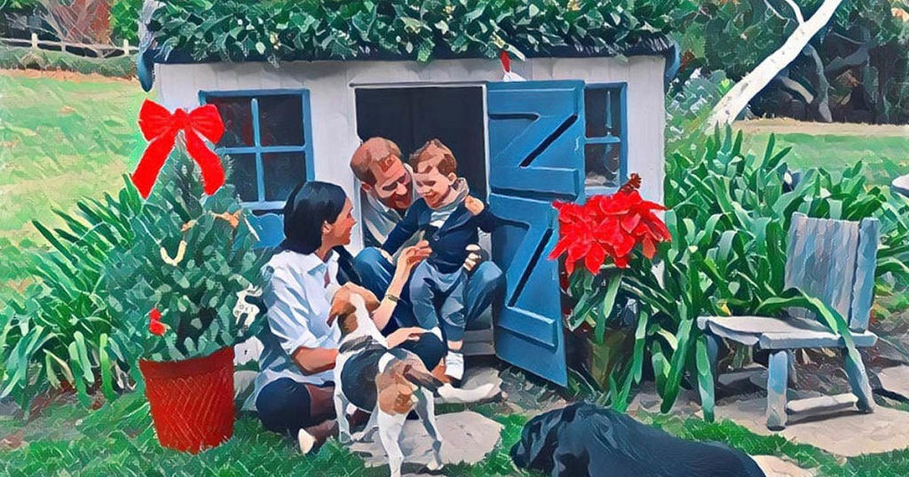 Prince Harry and Meghan share adorable Christmas card starring Archie and their dogs